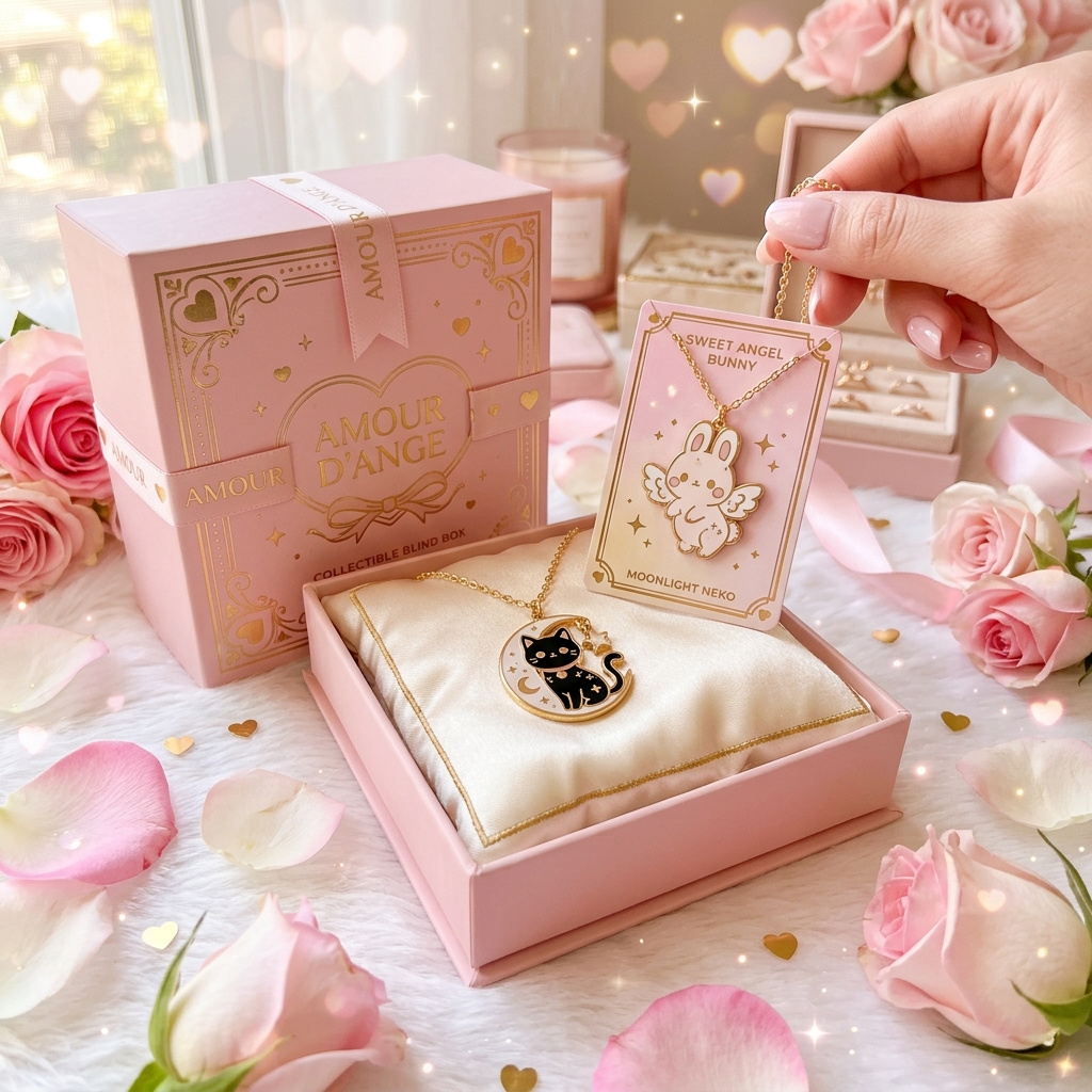 Unboxing de una caja sorpresa Muak con colgantes dentro